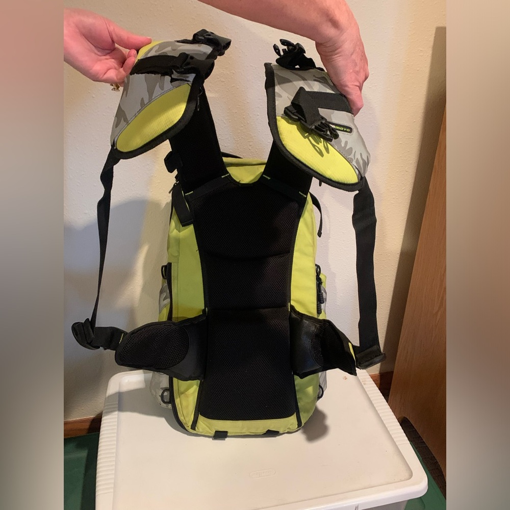 Icon Moto Mil-Spec Motorcycle Riding Backpack Bright Yellow - Picture 12 of 17